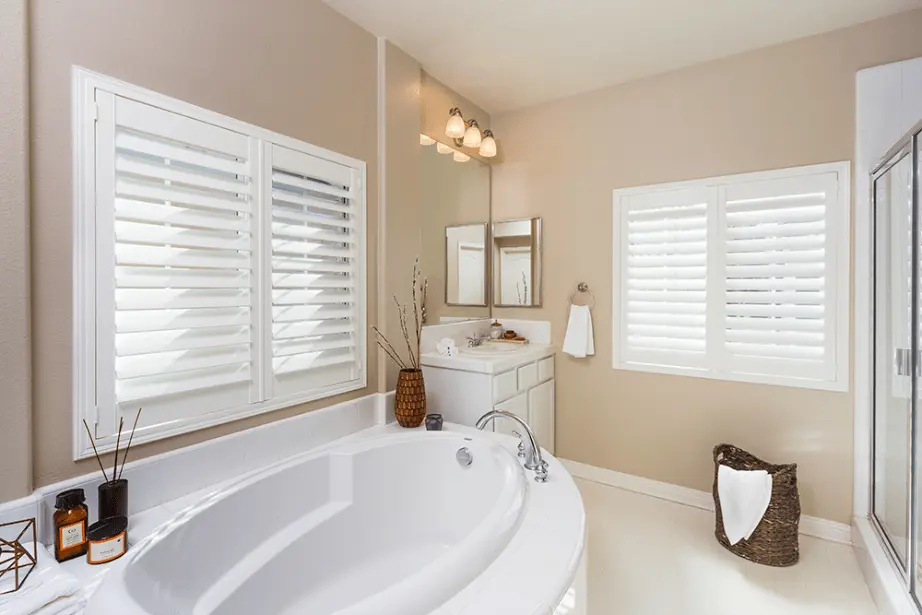 Elegant plantation shutters Miami enhancing a stylish home interior.